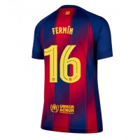 Barcelona Fermin Lopez #16 Domáci Ženy futbalový dres 2025-26 Krátky Rukáv